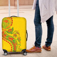 Hawaiian Kakau Tribal Sea Animals Tattoos Luggage Cover Kanaka Maoli Flag Color Inspired