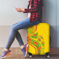 Hawaiian Kakau Tribal Sea Animals Tattoos Luggage Cover Kanaka Maoli Flag Color Inspired