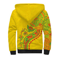 Hawaiian Kakau Tribal Sea Animals Tattoos Sherpa Hoodie Kanaka Maoli Flag Color Inspired LT03 - Polynesian Pride