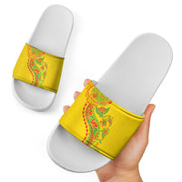 Hawaiian Kakau Tribal Sea Animals Tattoos Slide Sandals Kanaka Maoli Flag Color Inspired