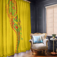 Hawaiian Kakau Tribal Sea Animals Tattoos Window Curtain Kanaka Maoli Flag Color Inspired