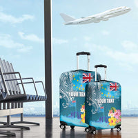 Personalised Tuvalu Independence Day Luggage Cover Tuvaluan Tribal Flag Style LT03 - Polynesian Pride