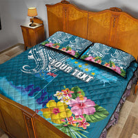 Personalised Tuvalu Independence Day Quilt Bed Set Tuvaluan Tribal Flag Style LT03 - Polynesian Pride