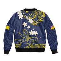 Niue Independence Day Bomber Jacket Hiapo Pattern Fiti Pua and Uga