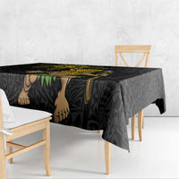 Hawaii and Philippines Together Tablecloth Warrior Tiki Mask and Filipino Sun Polynesian Style LT03 - Polynesian Pride