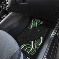 Traditional Art Hawaiian Kakau Tattoos Car Mats Green Color - Polynesian Pride