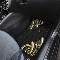 Traditional Art Hawaiian Kakau Tattoos Car Mats Yellow Color - Polynesian Pride