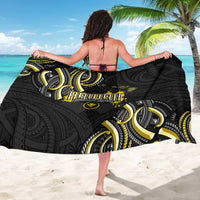 Traditional Art Hawaiian Kakau Tattoos Sarong Yellow Color - Polynesian Pride