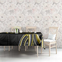 Traditional Art Hawaiian Kakau Tattoos Tablecloth Yellow Color - Polynesian Pride