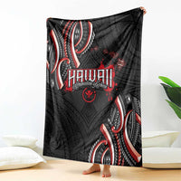 Traditional Art Hawaiian Kakau Tattoos Blanket Red Color - Polynesian Pride