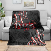 Traditional Art Hawaiian Kakau Tattoos Blanket Red Color - Polynesian Pride