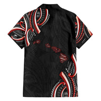 Traditional Art Hawaiian Kakau Tattoos Family Matching Puletasi and Hawaiian Shirt Red Color - Polynesian Pride