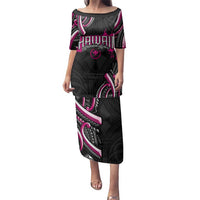 Traditional Art Hawaiian Kakau Tattoos Family Matching Puletasi and Hawaiian Shirt Pink Color - Polynesian Pride