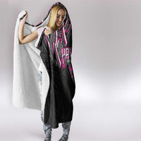 Traditional Art Hawaiian Kakau Tattoos Hooded Blanket Pink Color - Polynesian Pride
