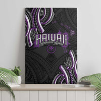 Traditional Art Hawaiian Kakau Tattoos Canvas Wall Art Purple Color - Polynesian Pride