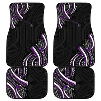 Traditional Art Hawaiian Kakau Tattoos Car Mats Purple Color - Polynesian Pride