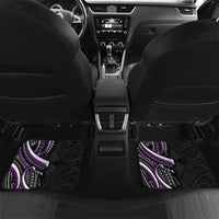 Traditional Art Hawaiian Kakau Tattoos Car Mats Purple Color - Polynesian Pride