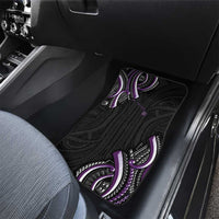 Traditional Art Hawaiian Kakau Tattoos Car Mats Purple Color - Polynesian Pride