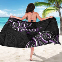 Traditional Art Hawaiian Kakau Tattoos Sarong Purple Color - Polynesian Pride