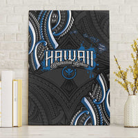 Traditional Art Hawaiian Kakau Tattoos Canvas Wall Art Blue Color - Polynesian Pride