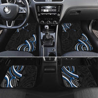 Traditional Art Hawaiian Kakau Tattoos Car Mats Blue Color - Polynesian Pride
