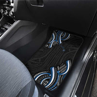 Traditional Art Hawaiian Kakau Tattoos Car Mats Blue Color - Polynesian Pride