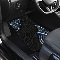 Traditional Art Hawaiian Kakau Tattoos Car Mats Blue Color - Polynesian Pride