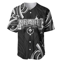 Traditional Art Hawaiian Kakau Tattoos Baseball Jersey White - Polynesian Pride