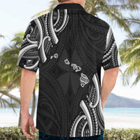Traditional Art Hawaiian Kakau Tattoos Hawaiian Shirt White - Polynesian Pride