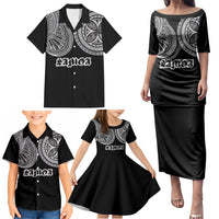 Samoa Traditional Tattoo Family Matching Puletasi and Hawaiian Shirt Tribal Tatau Pattern LT03 - Polynesian Pride