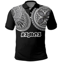 Samoa Traditional Tattoo Polo Shirt Tribal Tatau Pattern