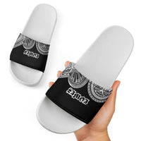 Samoa Traditional Tattoo Slide Sandals Tribal Tatau Pattern