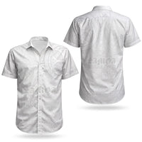 Samoa Lotu Tamaiti Couples Matching Off The Shoulder Long Sleeve Dress and Hawaiian Shirt Tribal Tatau with Siapo Pattern LT03 - Polynesian Pride