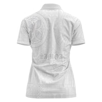 Samoa Lotu Tamaiti Women Polo Shirt Tribal Tatau with Siapo Pattern