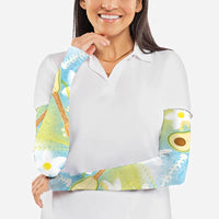 Hawaiian Ukulele Avocado Arm Sleeves Leis and Polynesian Pattern LT03 - Polynesian Pride