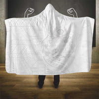Tonga Faka Sepitema Hooded Blanket Ngatu Pattern with Plumeria and Hibiscus LT03 - Polynesian Pride