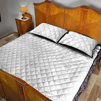 Tonga Faka Sepitema Quilt Bed Set Ngatu Pattern with Plumeria and Hibiscus