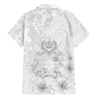 Tonga Faka Sepitema Hawaiian Shirt Ngatu and Floral Pattern with Blooming Hibiscus
