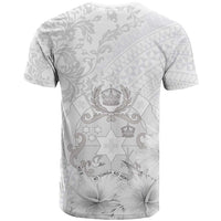 Tonga Faka Sepitema T Shirt Ngatu and Floral Pattern with Blooming Hibiscus LT03 - Polynesian Pride
