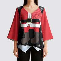Polynesian Santa Claus Costume Funny Kimono Sleeve Blouse LT03 - Polynesian Pride