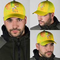Hawaiian Mango Mele Kalikimaka Classic Cap Santa Claus Surfing with Mango Christmas Turtle LT03 - Polynesian Pride