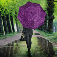 Hawaiian Turtle and Shark Umbrella Kakau Tribal with Polynesian Pattern Pink Color LT03 - Polynesian Pride