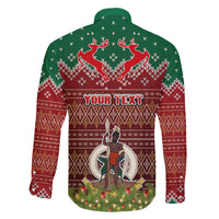 Personalised Vanuatu Christmas Family Matching Summer Maxi Dress and Hawaiian Shirt Pig Tusk Beautiful Merry Xmas Snowflake LT03 - Polynesian Pride