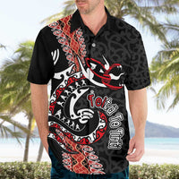 Aotearoa Toitu Te Tiriti Hawaiian Shirt Maori Taniwha Haka - Honour the Treaty LT03