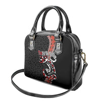 Aotearoa Toitu Te Tiriti Shoulder Handbag Maori Taniwha Haka - Honour the Treaty LT03