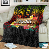Hawaiian Elements and Polynesian Tattoo Blanket
