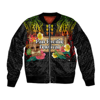 Hawaii Pan-Pacific Festival Bomber Jacket Hawaiian Elements and Polynesian Tattoo