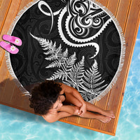 New Zealand Octopus Tattoo and Fern Beach Blanket Maori Pattern