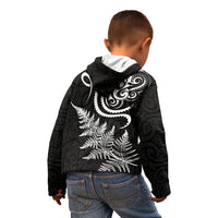 New Zealand Octopus Tattoo and Fern Kid Hoodie Maori Pattern