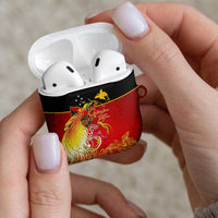 Papua New Guinea Independence Day AirPods Case Happy Anniversary 50th Bird-of-paradise Melanesian Tattoos - Polynesian Pride